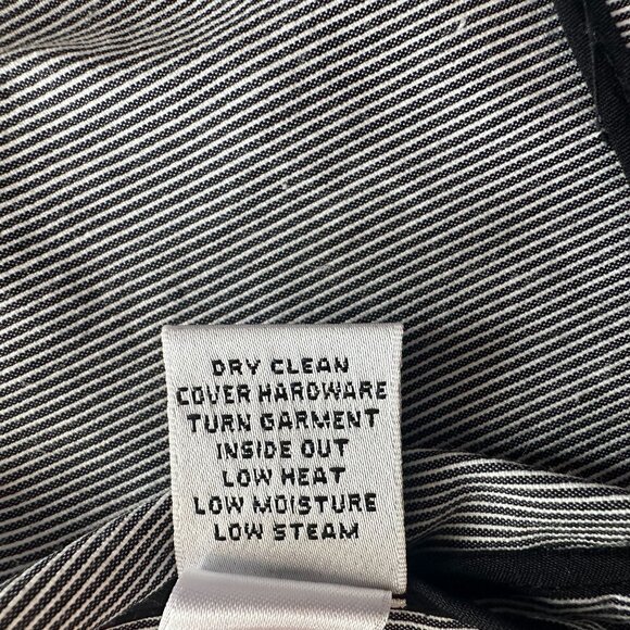 SoCa St John Womens 12 Top Striped Zipper Short Sleeve Blouse Preppy - Picture 7 of 7